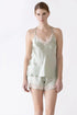Nk Imode Gardenia T-Back Lace Silk Camisole